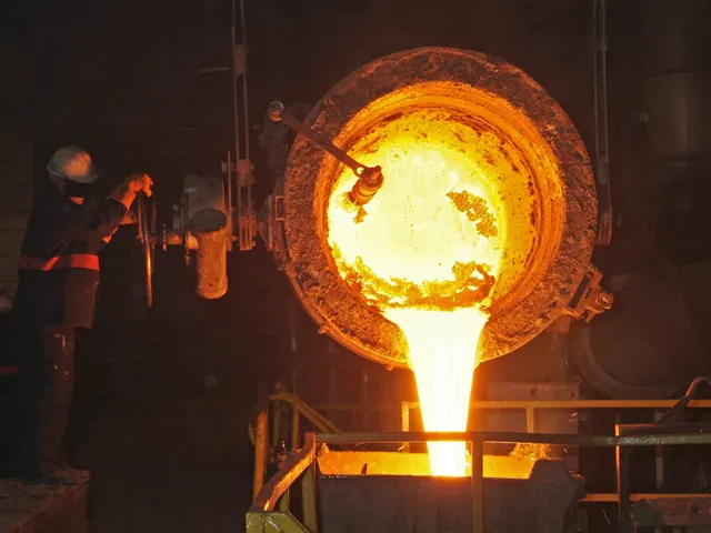 Molten metal being poured at a BMM-equipped foundry